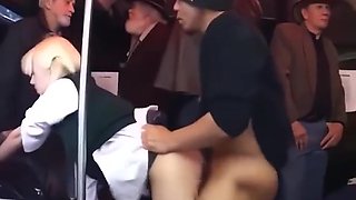 Blonde Cornered By Asians