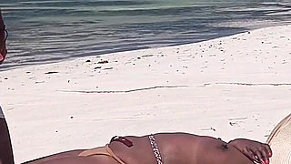 Massage Naked on a Public Beach