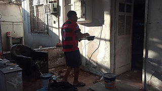 Bricklayer Fucks Boss's Wife
