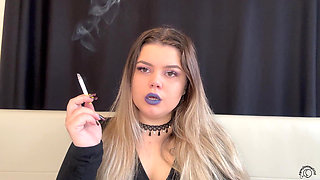 Worship My Smoke: BBW Goddess Puffs Cig & Vape