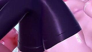 Fate Stay Night - Rin and Saber Pool Gangbang Sex - 3D Hentai Animations