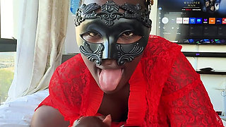 Ebony with a Huge Ass Riding and Taking Rough Strokes