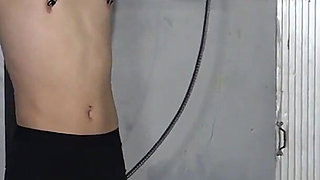 Today's Punishment for Masochist From Mistress Is Nipple Pump, Bell Nipple Clips Whipping, Electric Shock, Strap-on Blow Job