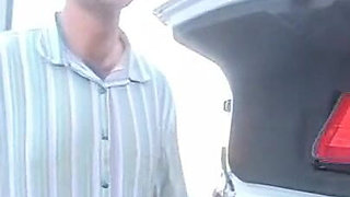 Blonde Babe Seduces Taxi Driver in Steamy Encounter