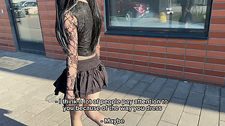 Became an altushka guy for one day and fucked her for a can of energy drink