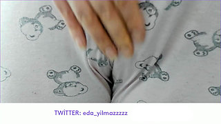 Rubbing Pussy with Pajamas- Cameltoe