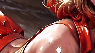 Fast Action - Blindfolded Beach Blonde - Deepthroat, Tongue and Facial Until the Sun Goes Down