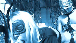 German Domination Scene - Blonde in Fetish Gear