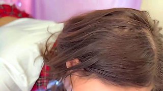 Sexy Little Brunette Teen Cutie: The Horny School Girl