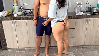 BEAUTIFUL STEPSISTER IN SHORT SUIT GETS FUCKED AND FILLED WITH MILK