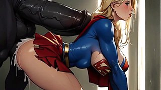 Bdsm gangbang, bdsm slave, supergirl cosplay