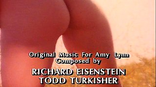 Blonde is flashing her big boobs in the outdoors