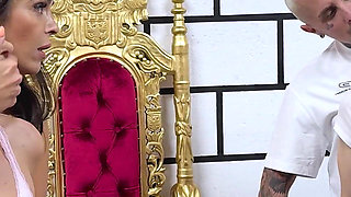 Dungeon Curiosity Turns Into Bondage Humiliation: Alien Dildo Play and Controlled Orgasm (4k)
