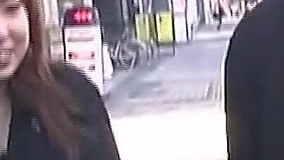 Mature Asian Couple Enjoys Risky Public Breast Play