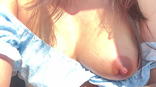 Car Ride Turns to My Clit Worship, I Rub Until I Shake
