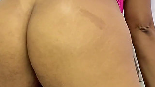 This Mature Brunette Let Loose and Gave Her Ass, on All Fours, to a Young Man with a Big Dick