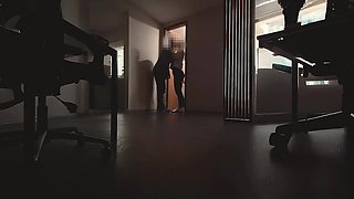 Two horny coworkers start a hot passionate sex in the office when their workshift is done