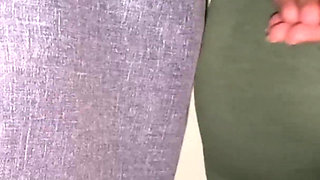 She Accidentally Grabs a Stranger's Dick While Waiting in Line