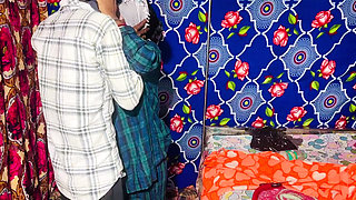 Hard doggy style giving it to her from behind