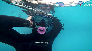 Neoprene Enclosed and Gagged - Underwater Mouth Control Fantasy
