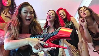Roxy Winters - Girl Gang Humiliate Your Tiny Maggot Cock