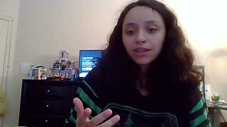 Emo teen Becka solo webcam masturbation