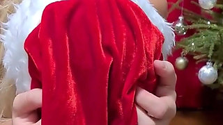 Naughty Elf Riding with Sybian Sex Machine Until Loud Moaning and Real Orgasm
