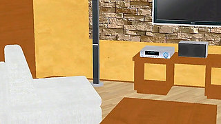 Animated 3D Lesbian Porn - Mature Woman with Strap‑on Fucking Teen Girl’s Pussy and Ass From Behind