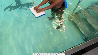 I'm Learning to Swim in the Local Nudist Clubs's Swimming Pool, Lesson 01