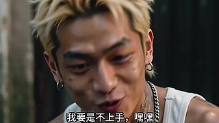 Asian cutie got a thing for her husband's dad and almost got caught AI generated