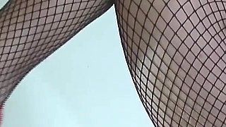 Misss a Catching You with Her Sexy Fishnets 2