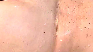 PAWG GILF Fingering Herself Covered in Oil- Face in Video