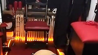 Piss Drenched Submissive Slut Soaks Floor in Golden Shower