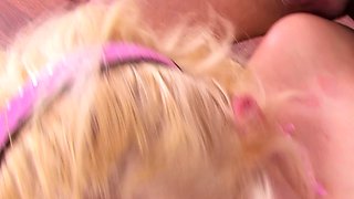 Blonde 18 Teen Makes First Time Ass to Mouth Casting