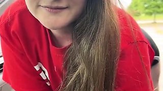RedHeadWinter Fucks In Target Car