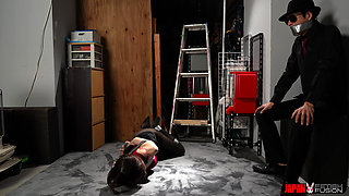 Mirei Ohtani Wrapped in Plastic Wrap and Controlled Poses - Japanese Bondage (hd)