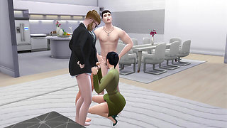 Secretary Mia has sex celebrating a completed project at the company