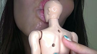 Hot and horny asian teen girl toying pussy on webcam