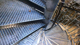 Spanking Her Naked Tits in Medieval Castle