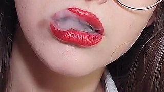 Pin up Bratty Teen Smoking and Orgasm