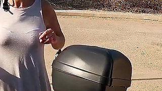 Horny MILF Pissing with Tina
