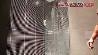Female Bodybuilder Takes a Shower