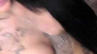Inked stunner Alice Judge gets gangbanged