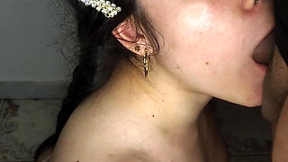 Slutty and Horny Doll Wants to Swallow Cum - Amateur Blowjob