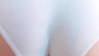 I Rubbed His Cock with My Tight Black Shorts and His Penis Started Leaking