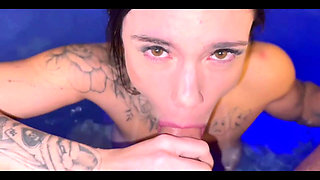 I Showed off at the Pool and Seduced My Personal Trainer so I Could Suck His Dick Until He Came in My Mouth
