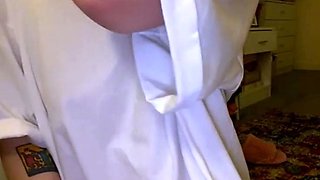 Emo teen Becka solo webcam masturbation