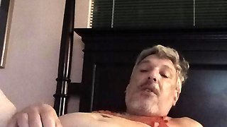 Bob in new red crotchless panties and bra