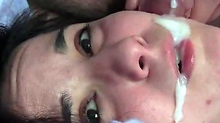 Brunette Amateur Webcam POV Cumshot