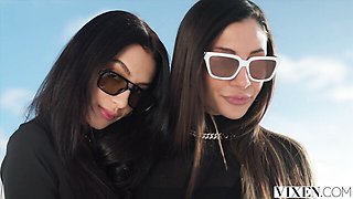 Hot brunette dirt with divine Alberto Blanco and Gianna Dior from Vixen